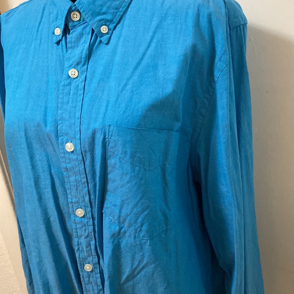 Club room | men’s | Regular slim Fit Solid Dress shirt | Large | blue - Picture 2 of 6